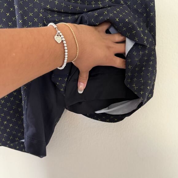 Lululemon T.H.E. Short *Luxtreme Liner 9" in Cross Me Split Pea Naval Blue sz L - Picture 3 of 7